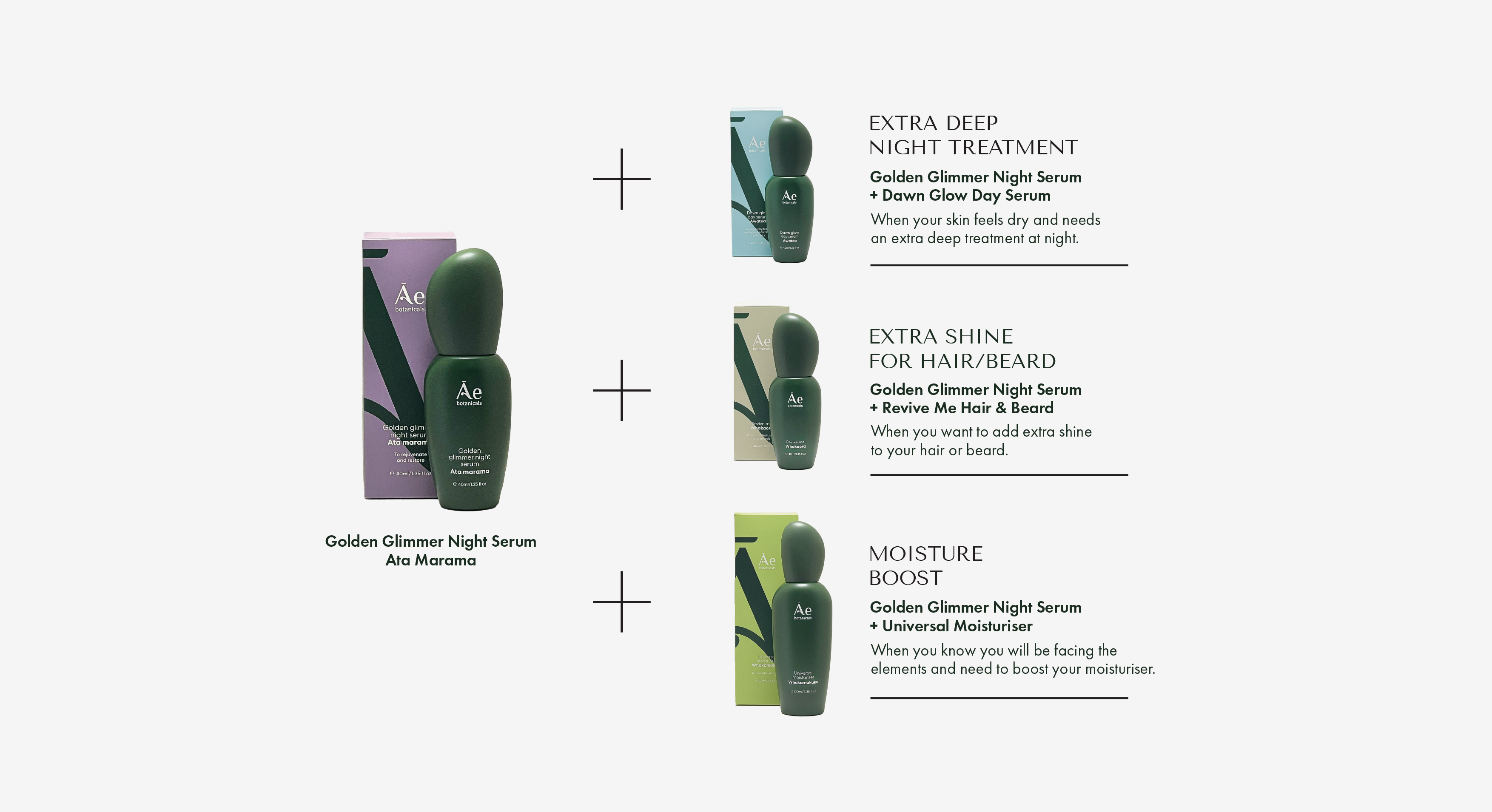 Golden Glamer Night Serum with product packaging and benefits listed.