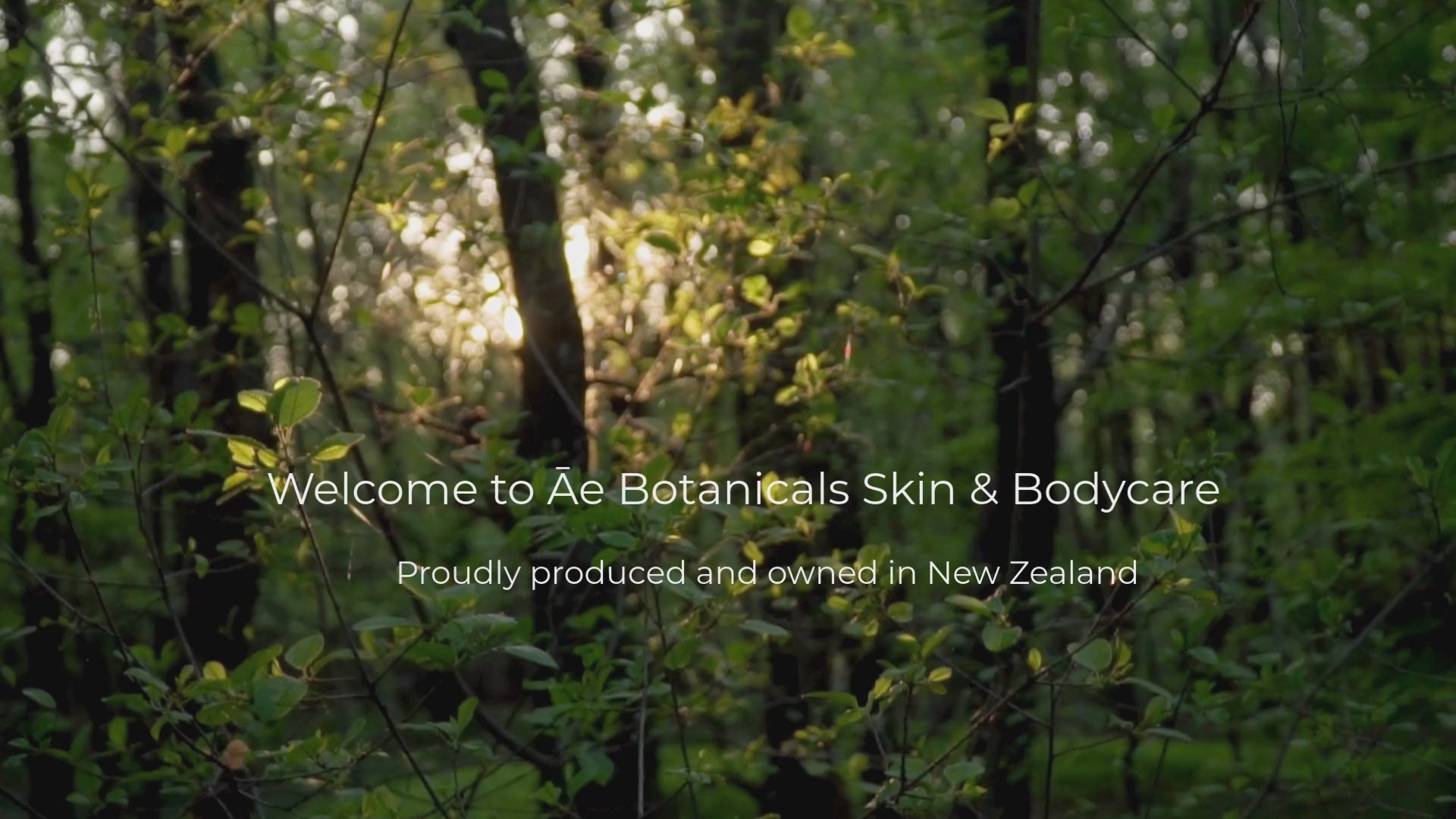 Load video: Promo video for Āe Botanicals Skincare